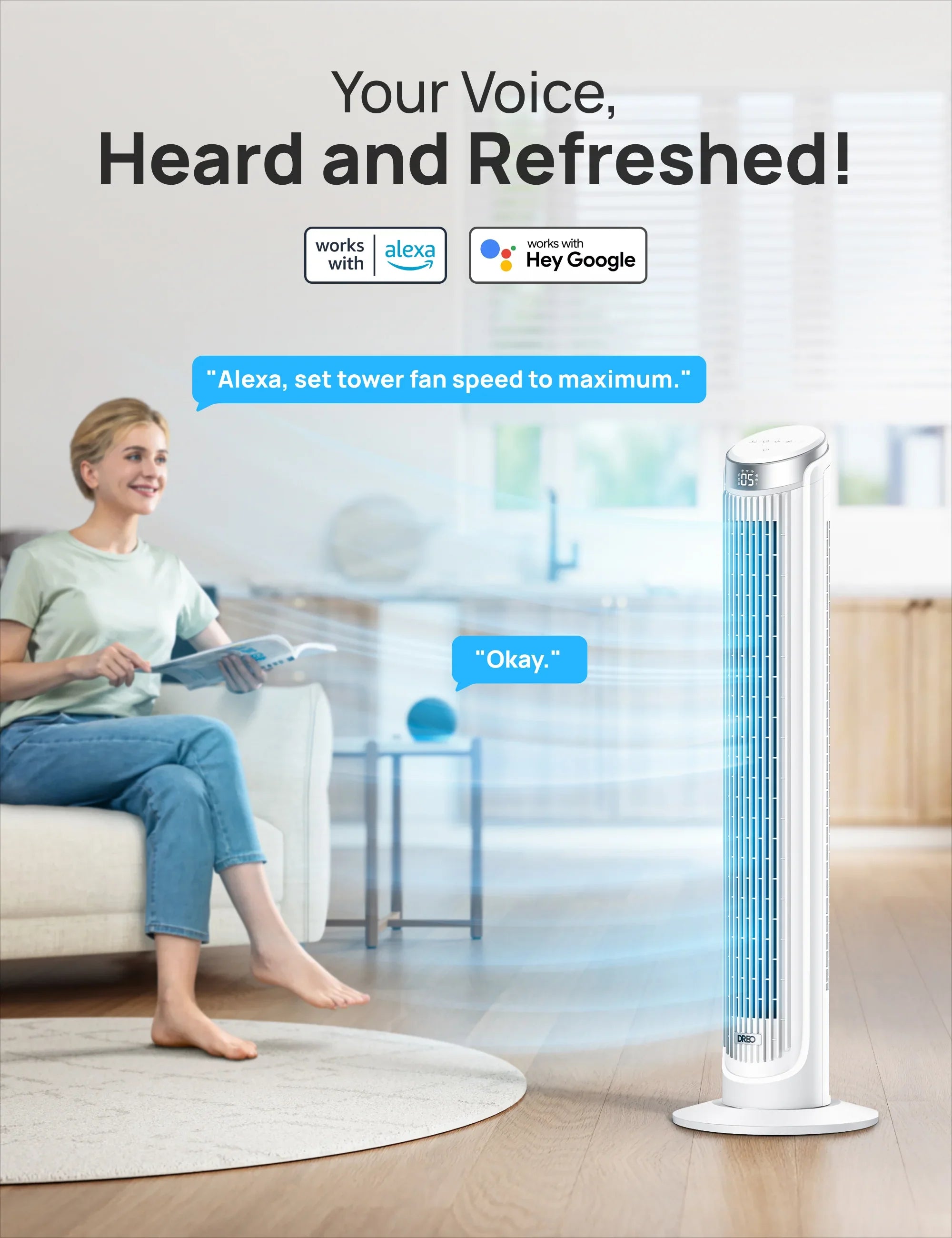 Smart Tower Fan Cruiser Pro T3S - DREO