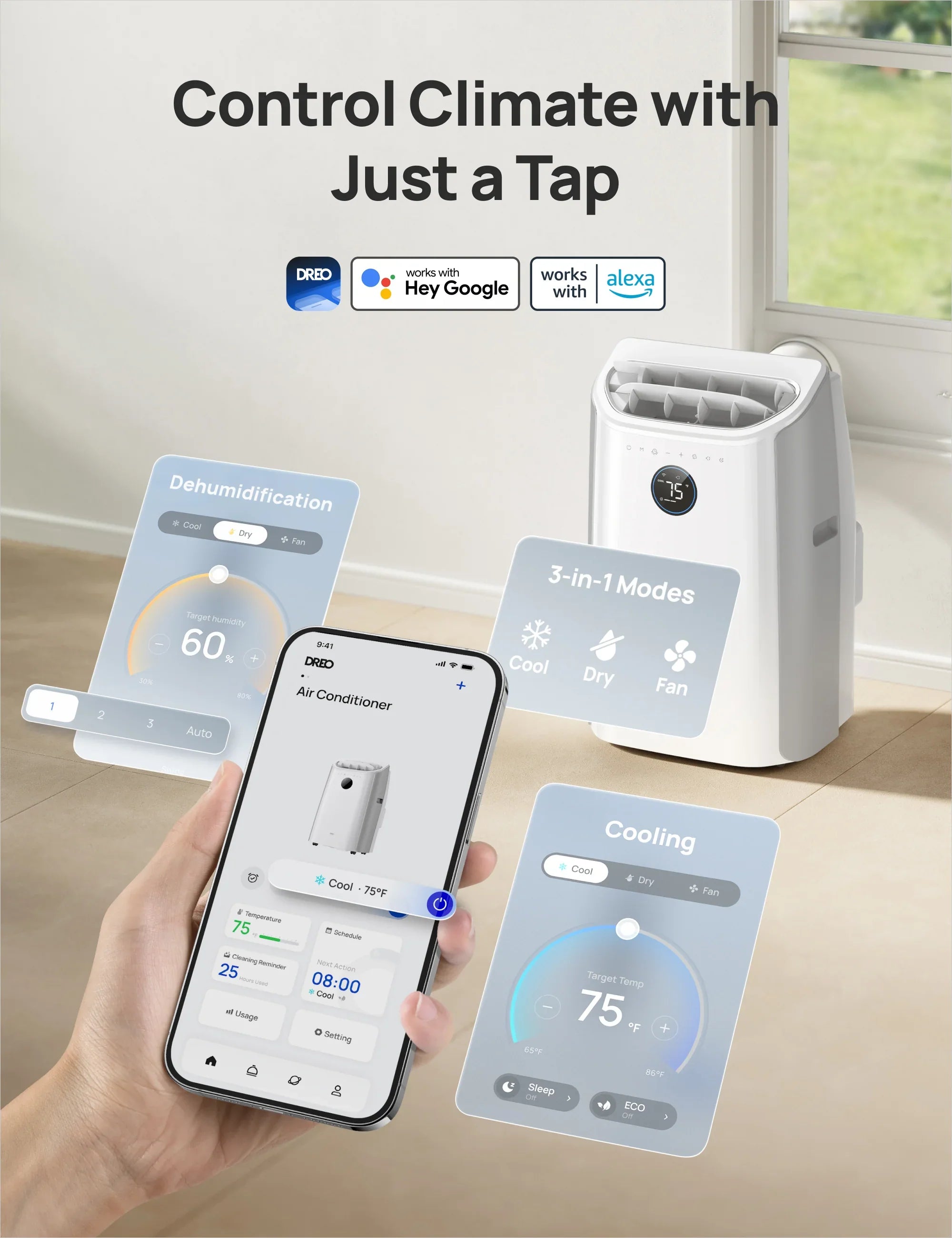 Smart Air Conditioner AC515S (New) - DREO