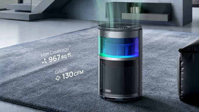 DREO Air Purifier 530S: RGBIC Lighting