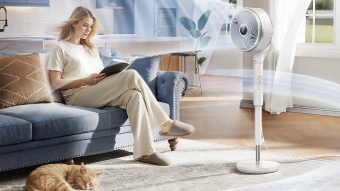 dreo turbopoly™ fan 765s: motion-aware airflow tech