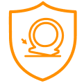 45° Tip-over Protection
