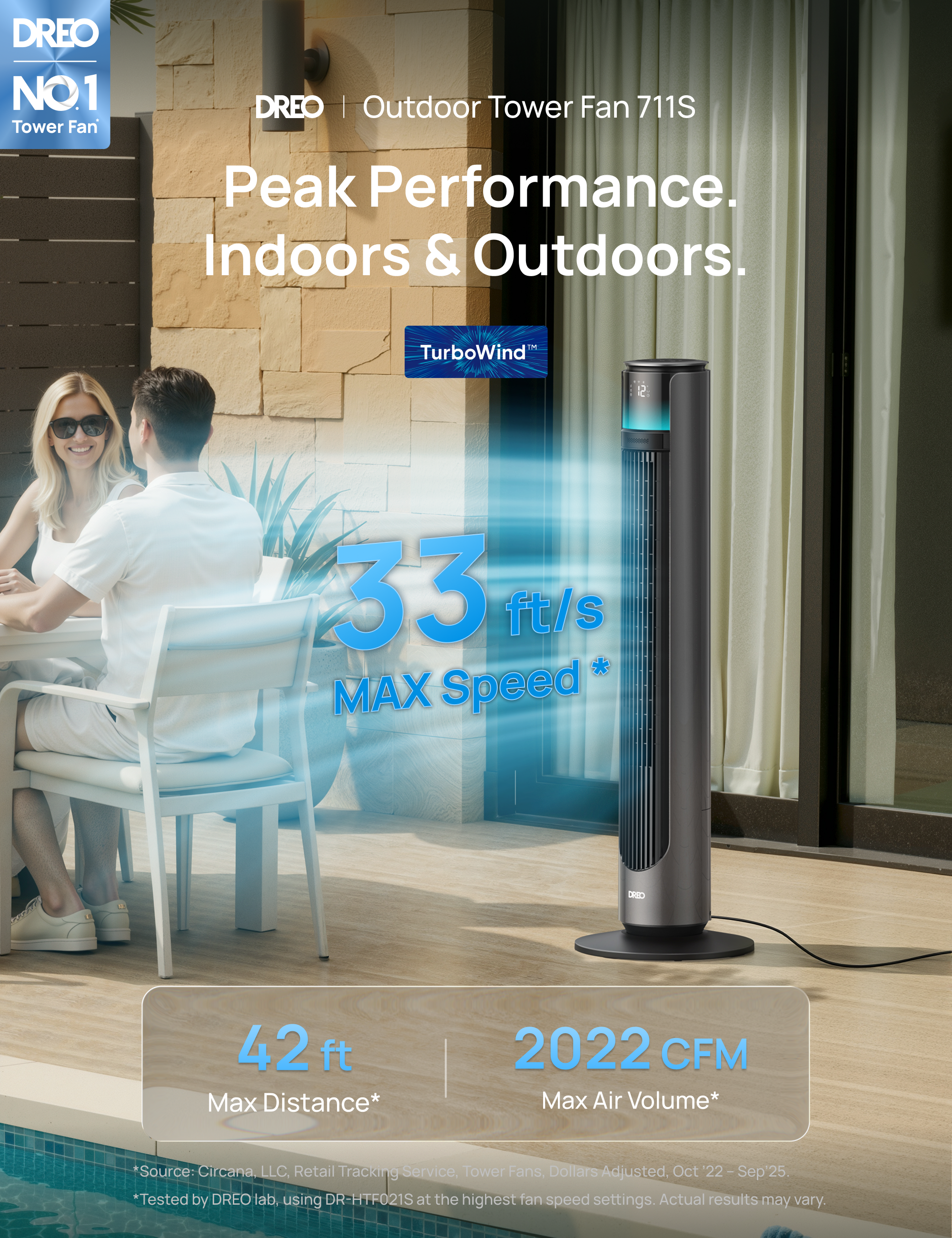 Outdoor Tower Fan 711S