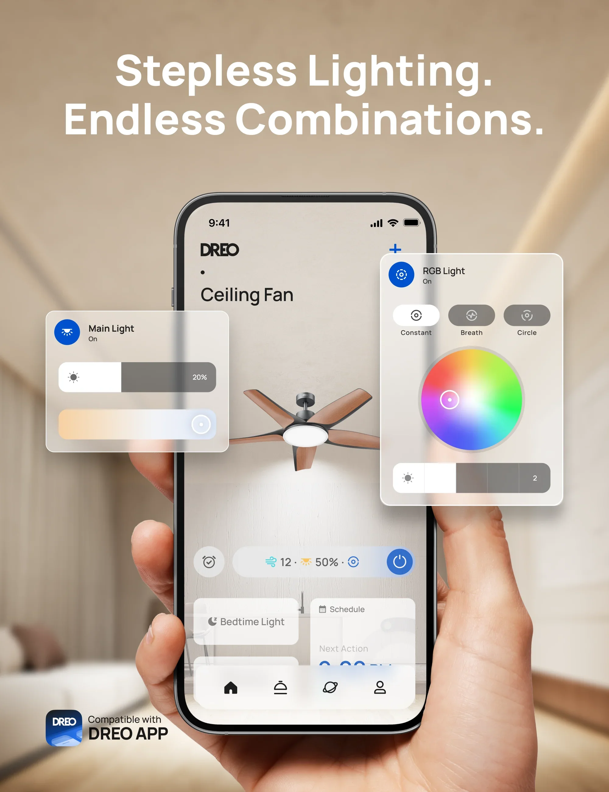 Smart Ceiling Fan CLF712S - DREO