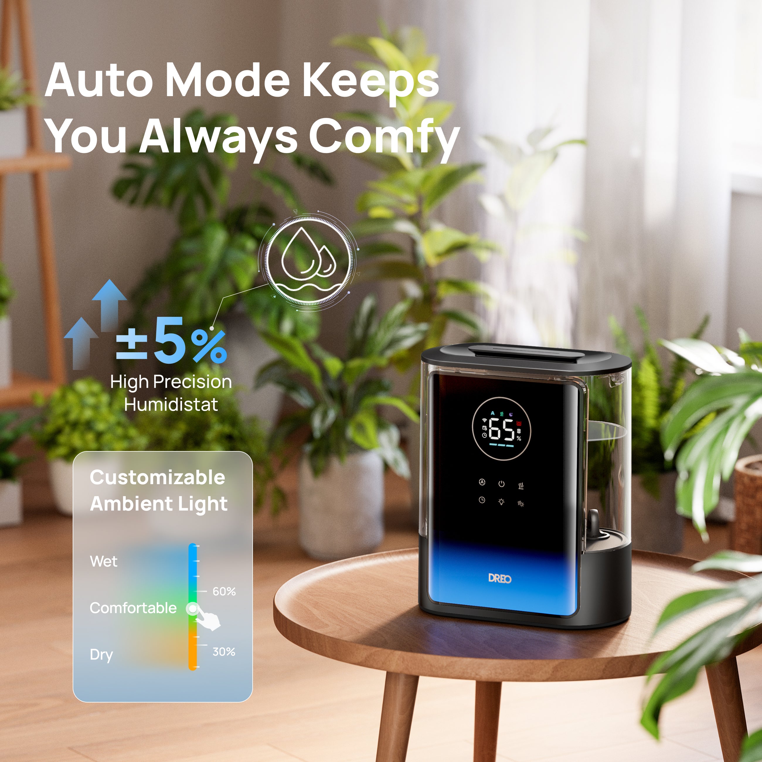Smart Humidifier 717S 8L with Demineralization Cartridge