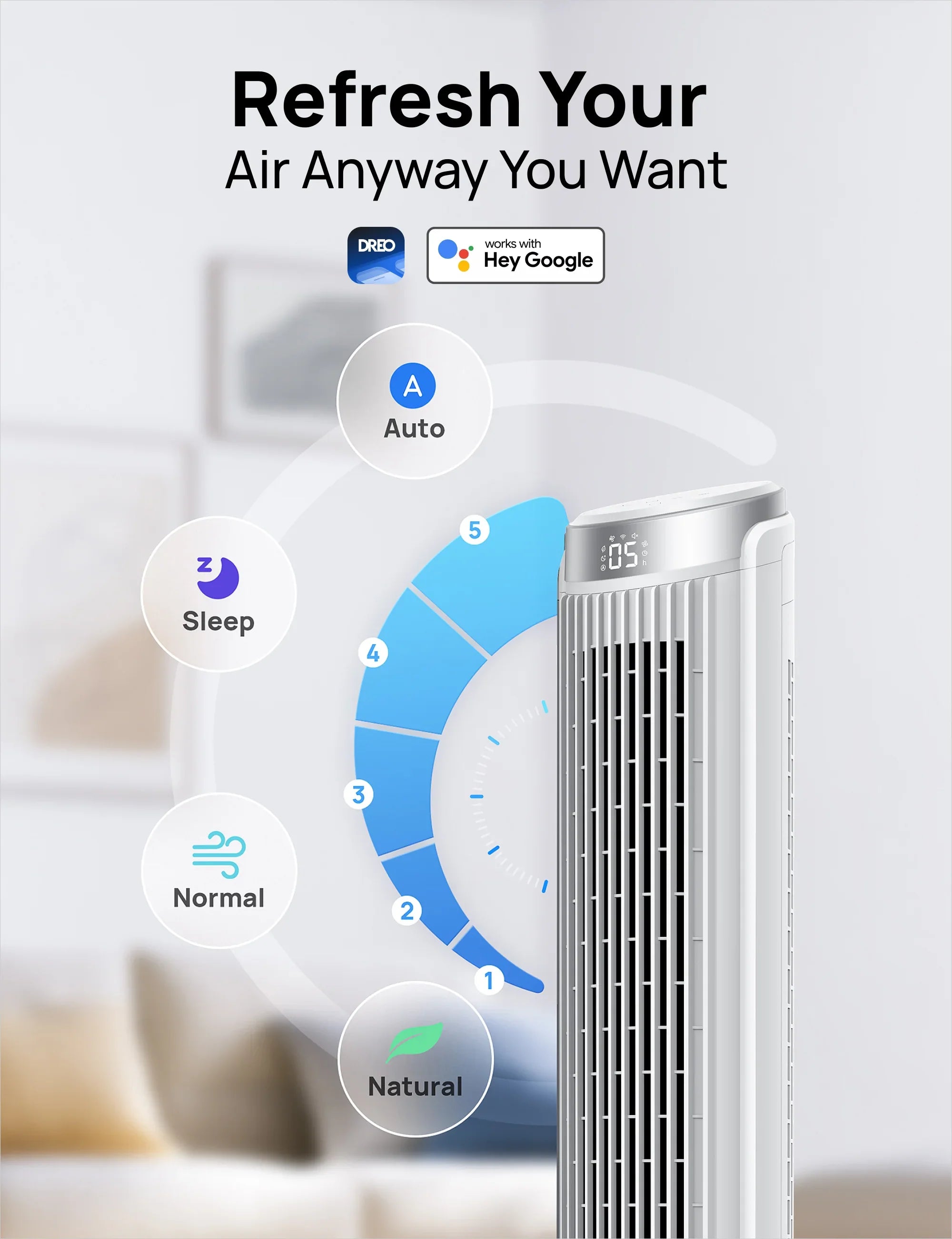 Smart Tower Fan Cruiser Pro T3S - DREO