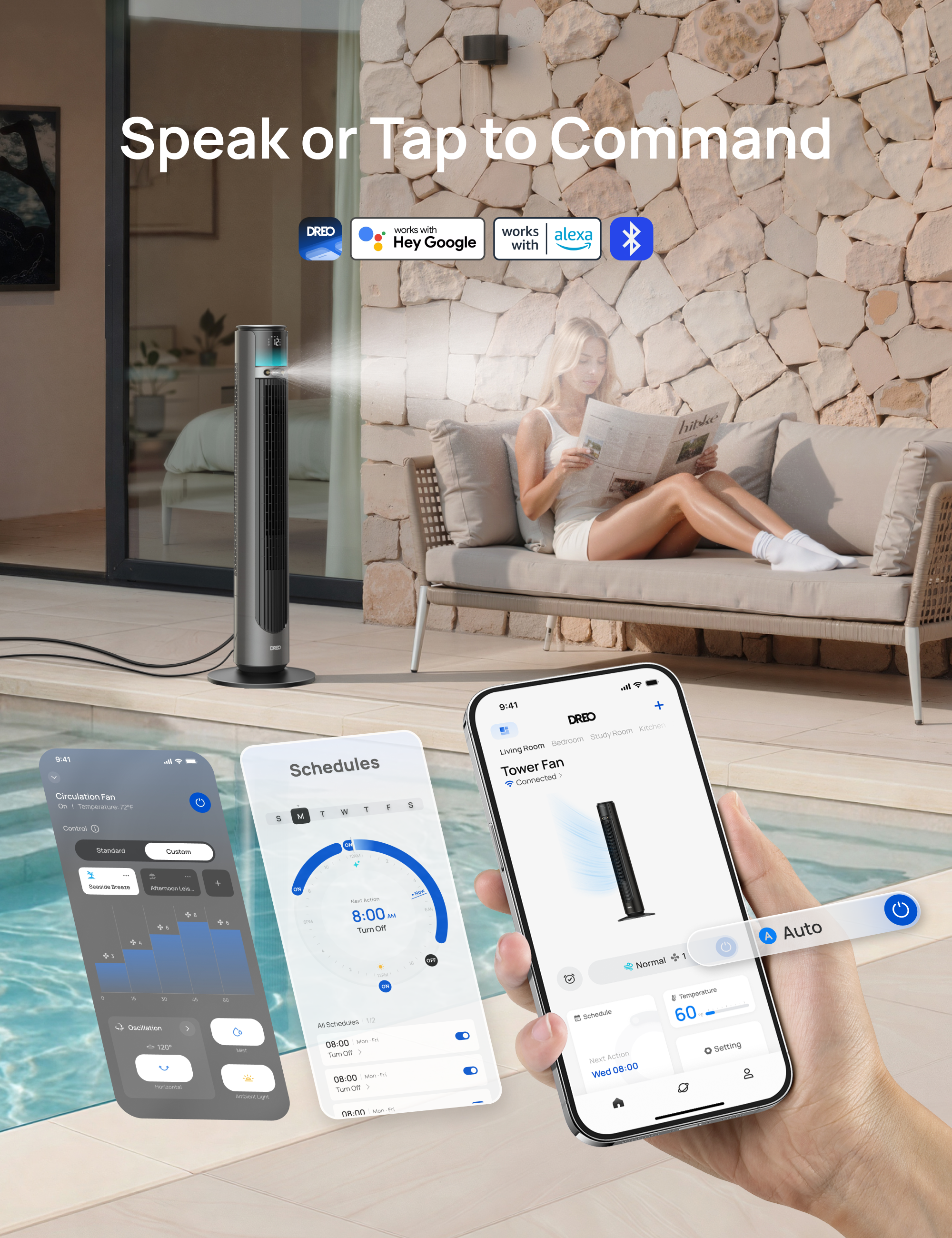 TurboCool™ Outdoor Misting Fan 711AS