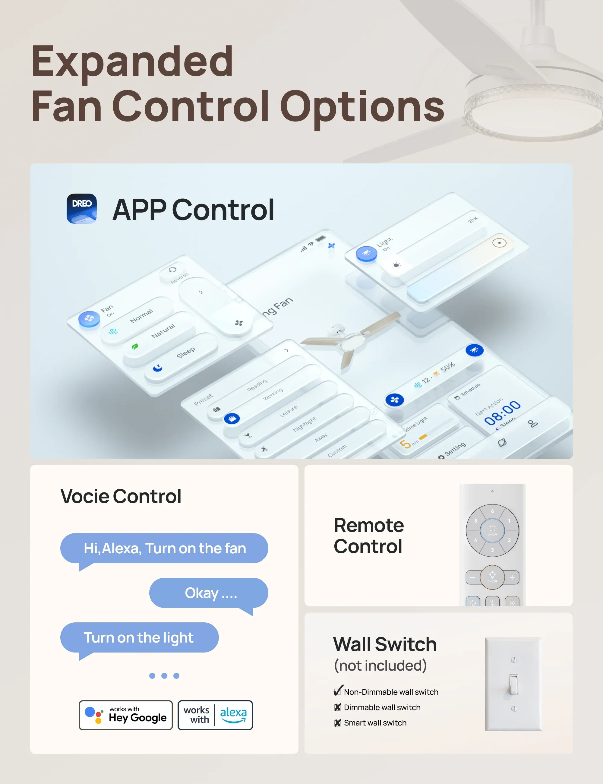 Smart Ceiling Fan CLF325S - DREO